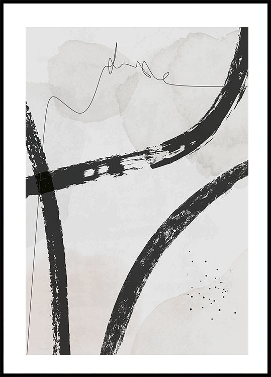 Abstract Line Art Composition Plakat - Posterbox.dk