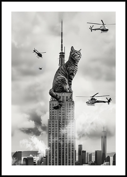 Cat on top Plakat