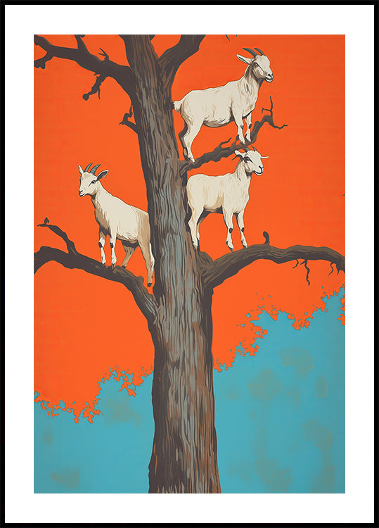 Goats In a Tree Plakat