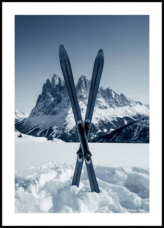 Crossed Skis Plakat