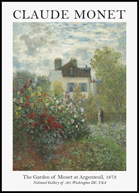 Monet Garden In Argenteuil Plakat - Posterbox.dk