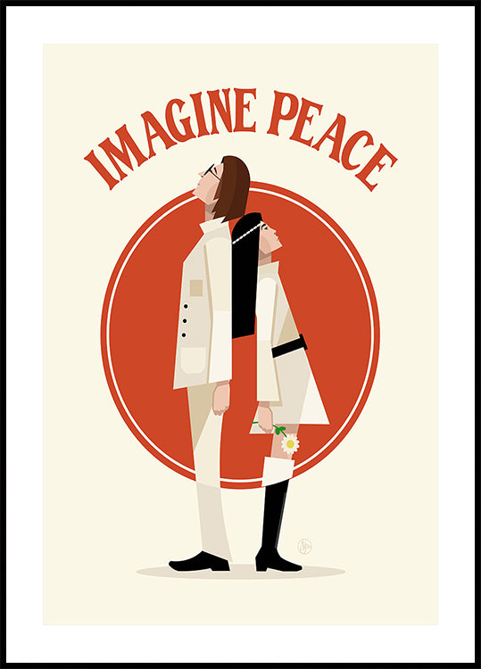 Imagine Peace Minimalist Plakat