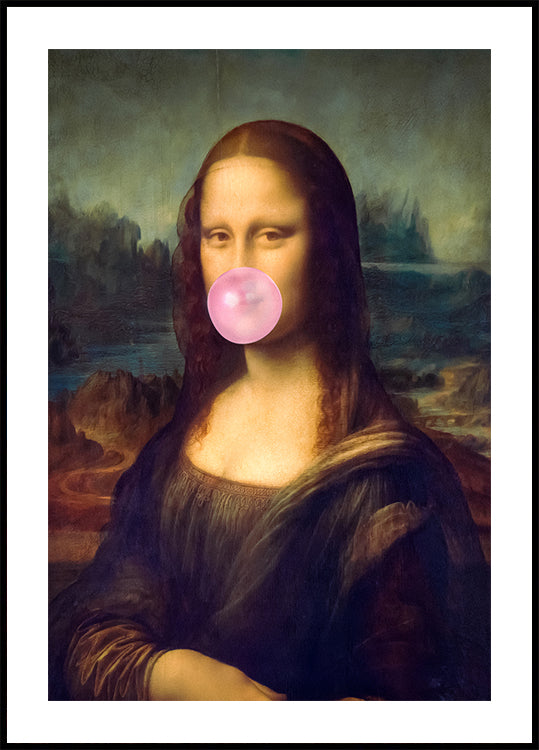 Mona Lisa Bubble Gum Plakat
