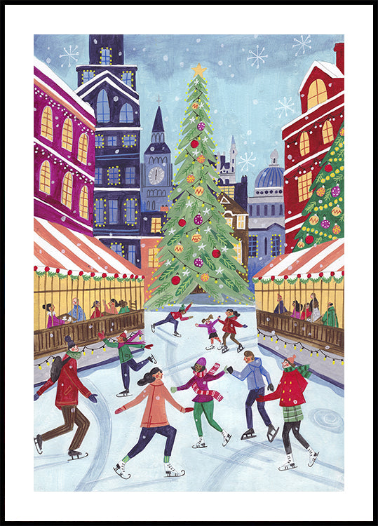 Skating in London Plakat