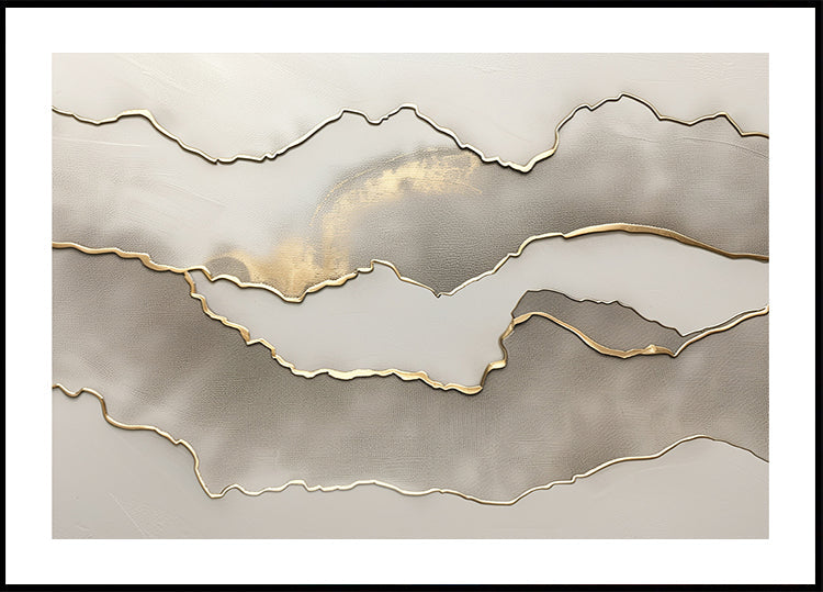 Metallic landscape nº3 Plakat