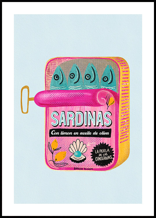 Sardines Tin Can Plakat