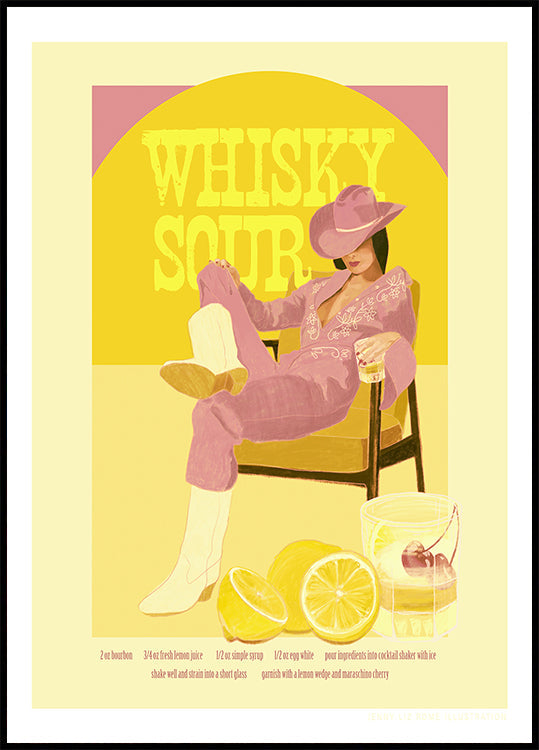 Jlr Whiskysour Pink Copy Plakat