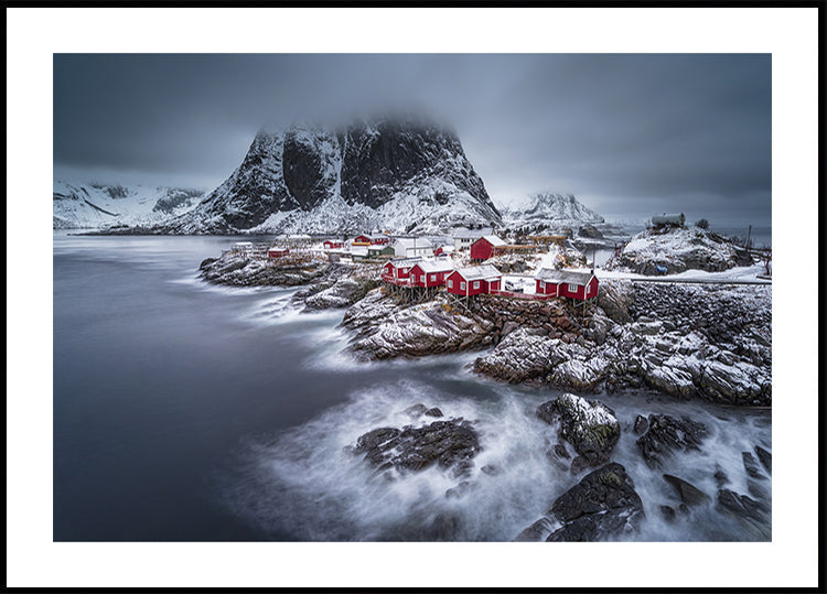 winter Lofoten islands Plakat