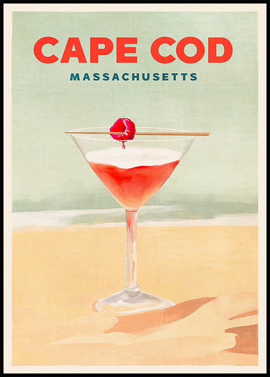 Cape Cod Cocktail Tall Plakat