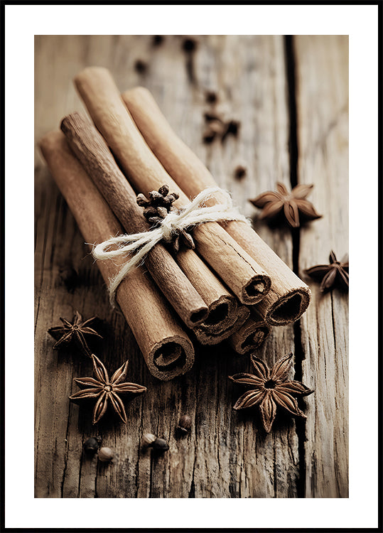 Cinnamon Sticks with Star Anise Plakat