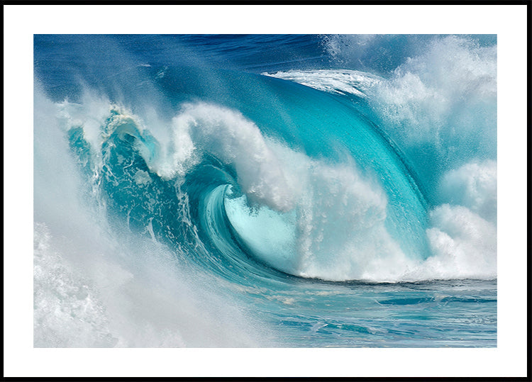 When the ocean turns into blue fire Plakat