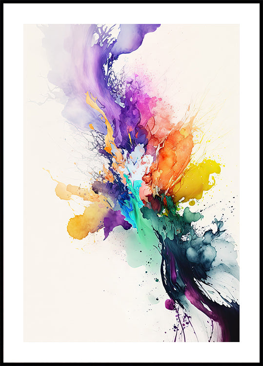 Vibrant Color Burst Plakat