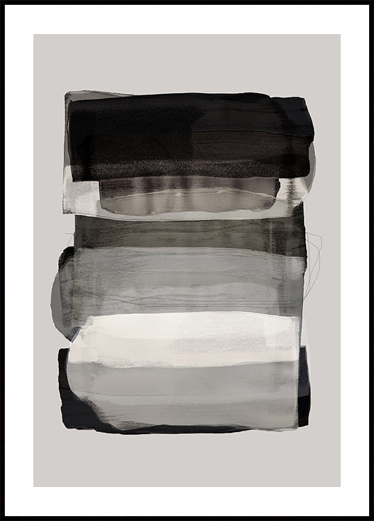 Abstract Brush Strokes 79  Plakat