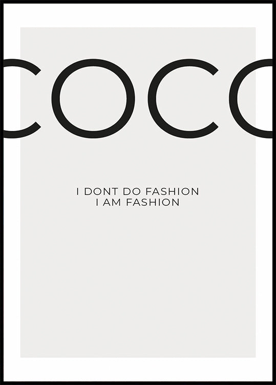 COCO (I DON`T) Plakat - Posterbox.dk