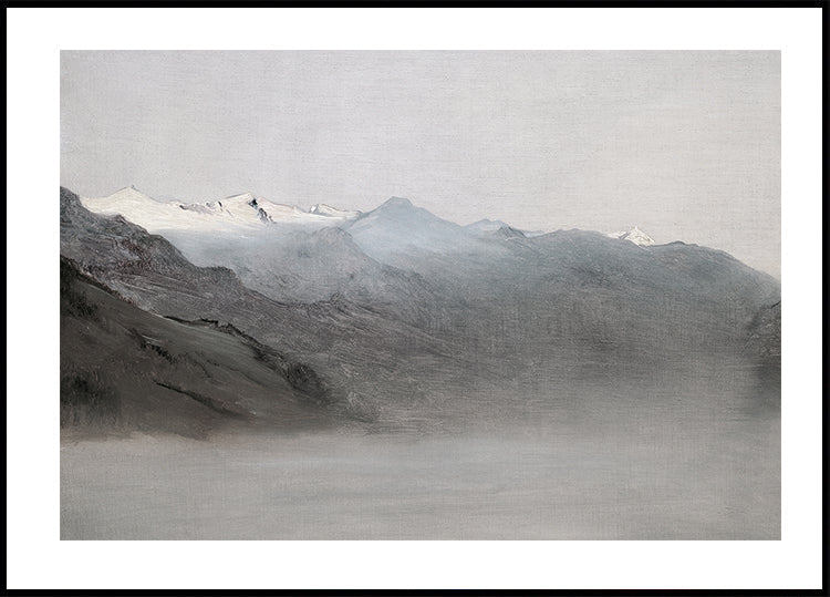 Das Gasteinertal Im Nebel By Anton Romako Plakat