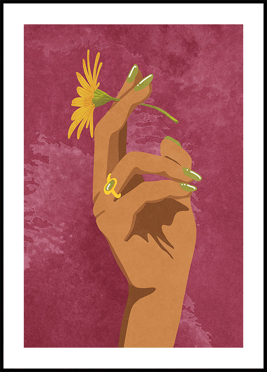 Smoking Flower Plakat