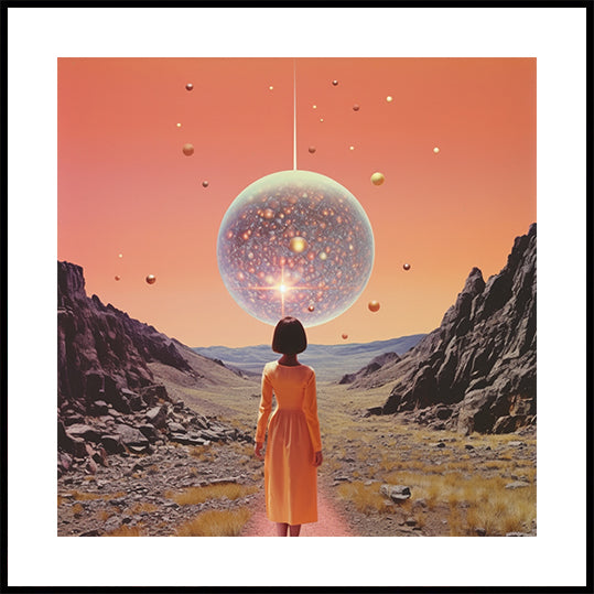 A Space Disco Collage Art Plakat