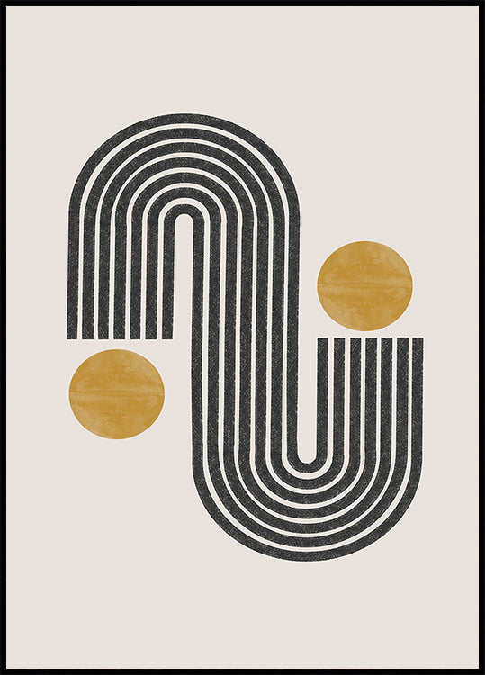 Curved Harmony Plakat