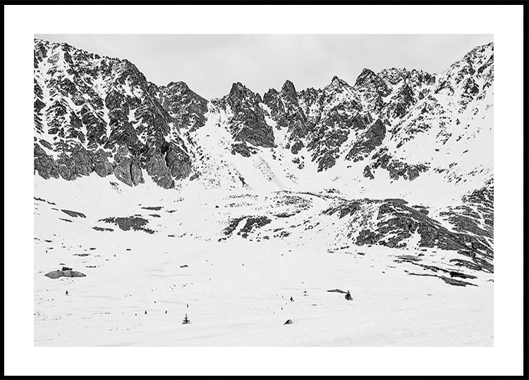 Snowy Mountain Peaks Plakat