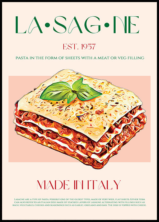 Layers of Lasagna Plakat