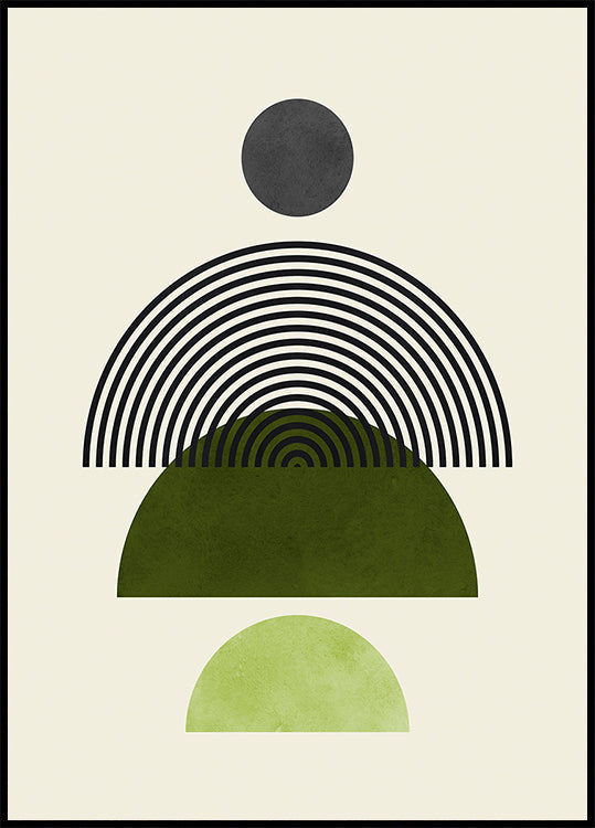 Lines and circles 4 Plakat