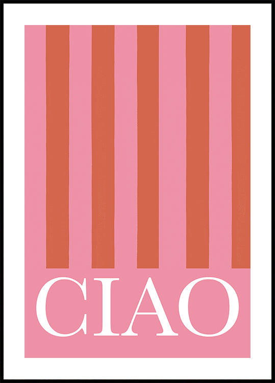 Ciao Stripes Plakat