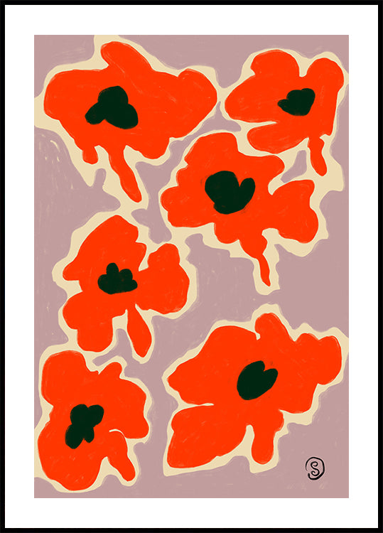 Vibrant Poppy Flowers