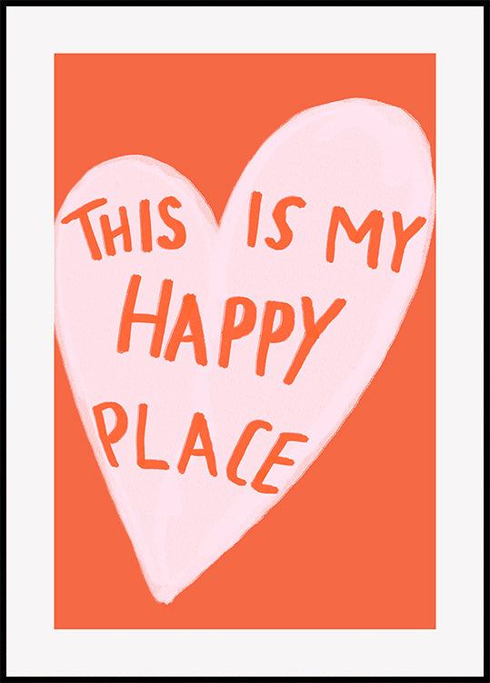 Happy Heart Message Plakat