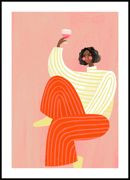 The Woman With The Glass of Wine