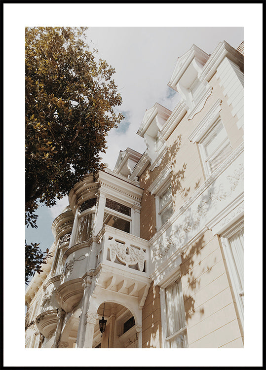 Beautiful Building in Savannah, USA Plakat - Posterbox.dk