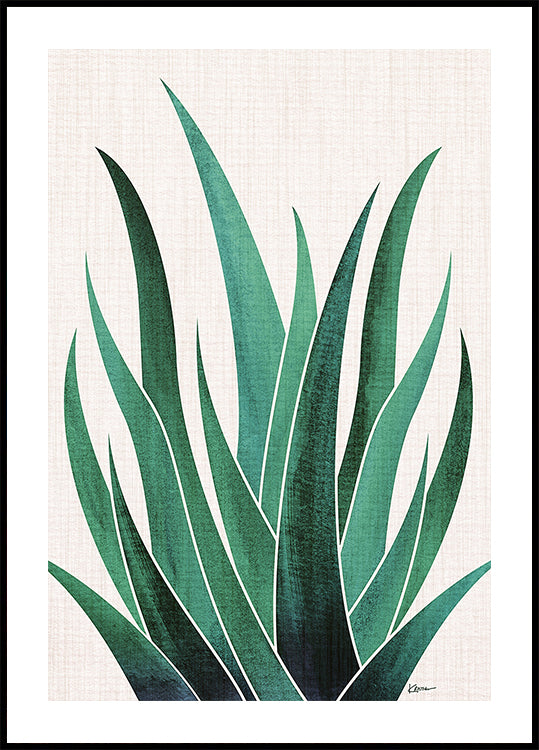 Desert Agave Cactus Plakat