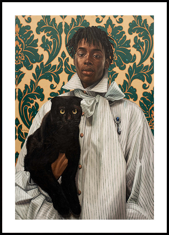 Gentleman with Cat Plakat