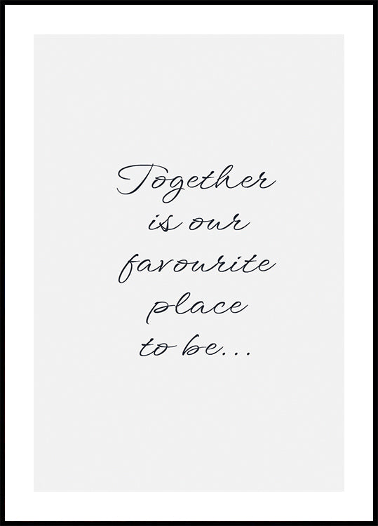 Together Plakat - Posterbox.dk