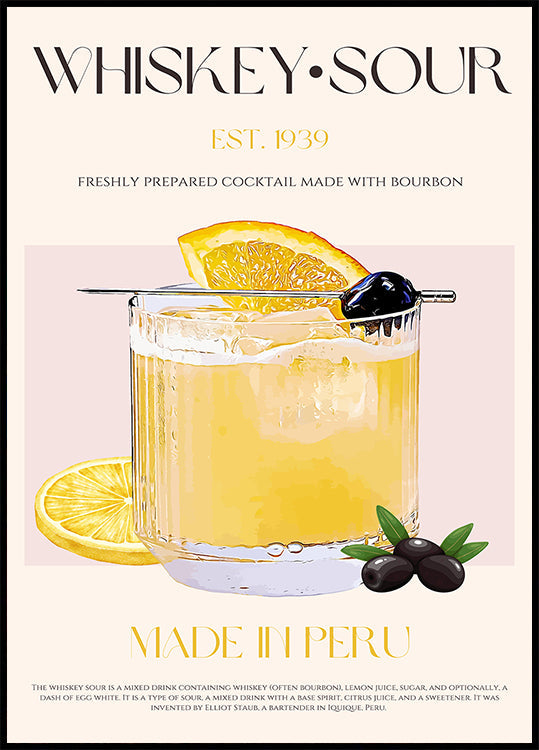 Peruvian Whiskey Bliss Plakat
