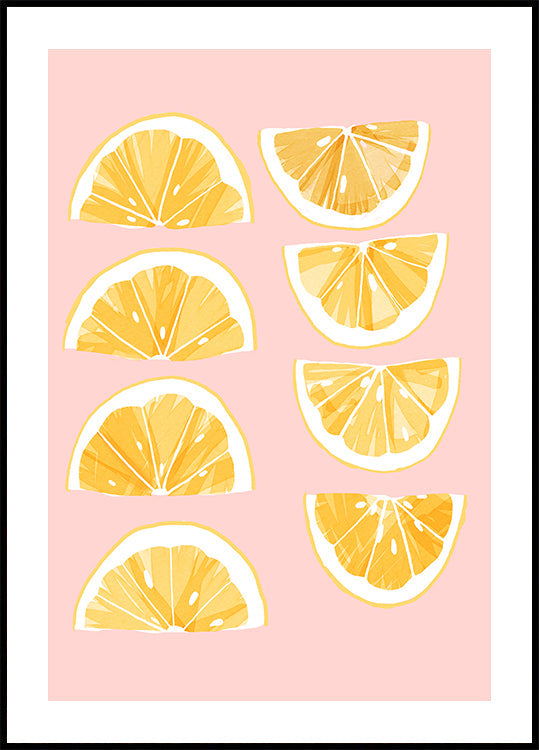 Sliced Lemons Plakat