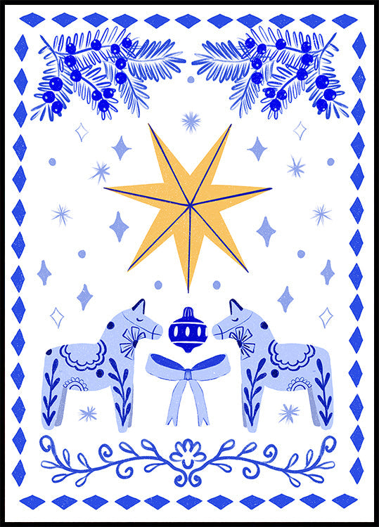 Folk Winter Star Plakat