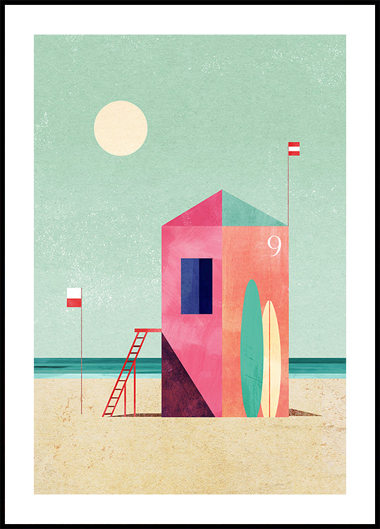 Surf Hut Plakat