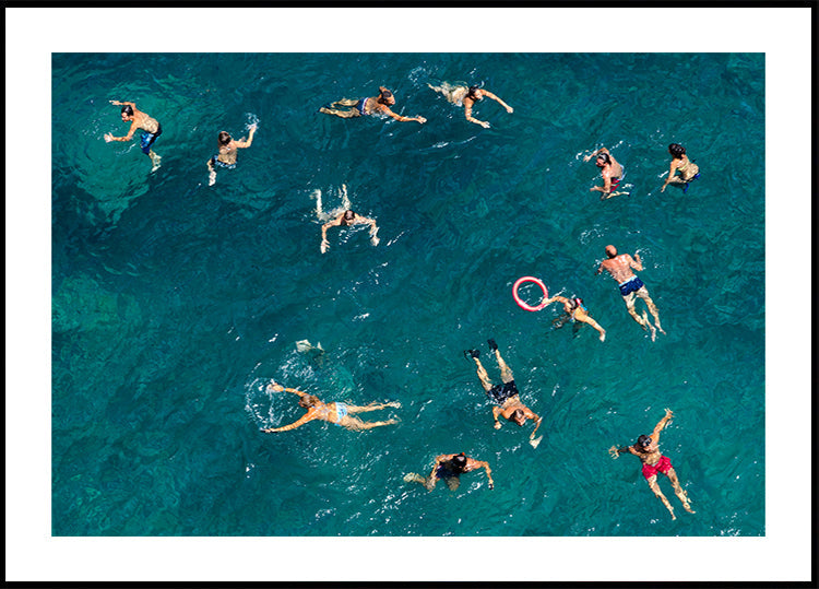 Blue water swim Plakat