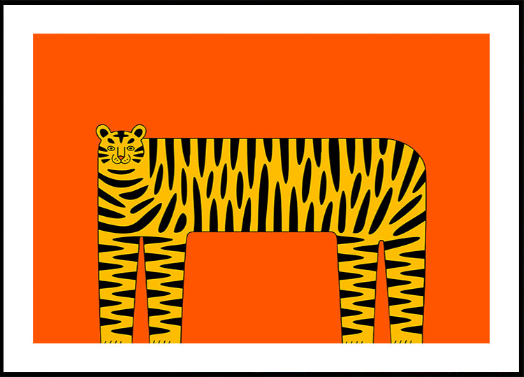 The Abstract Tiger Plakat