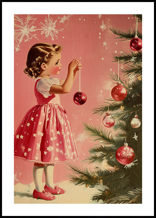 Girl With Baubles Plakat