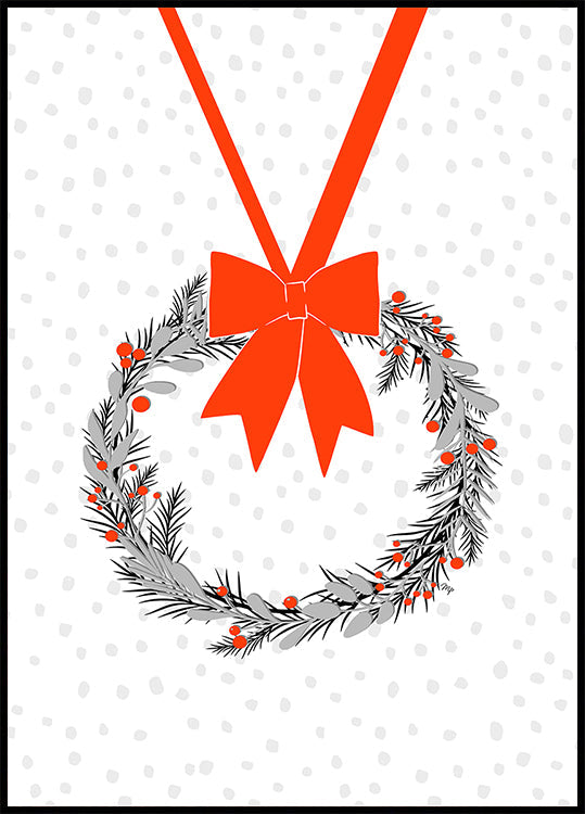 Festive Wreath Joy Plakat