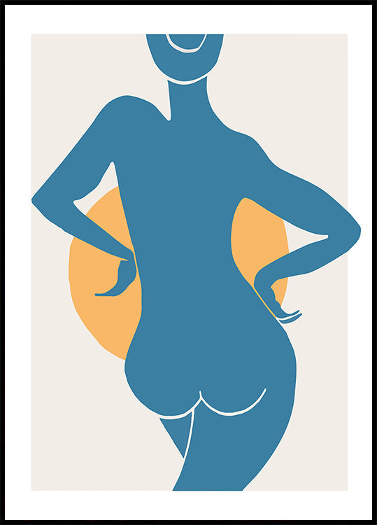 Blue Woman Plakat