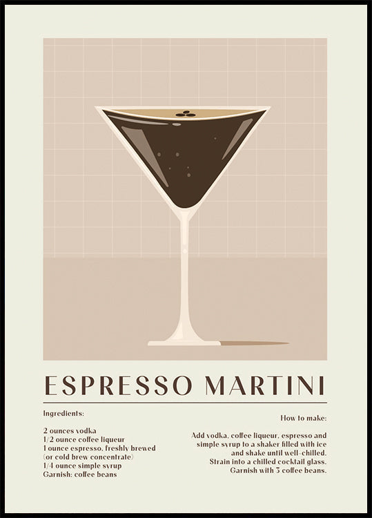 Espresso Martini Plakat