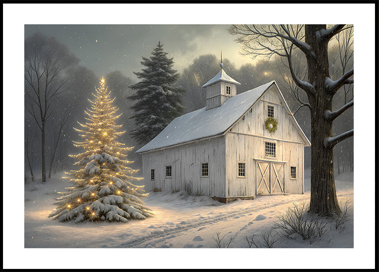 Christmas Barn Plakat