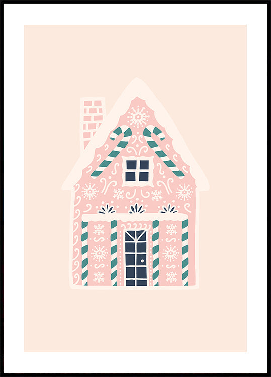 Christmas Gingerbread House Plakat