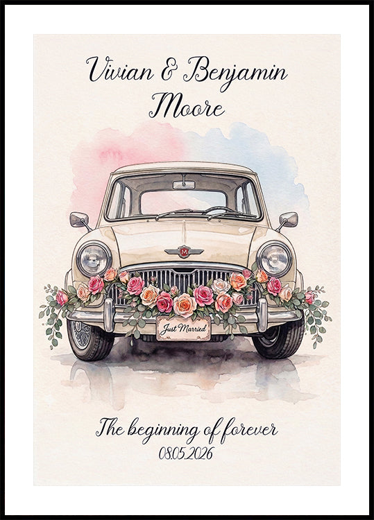 Just Married Personal Plakat