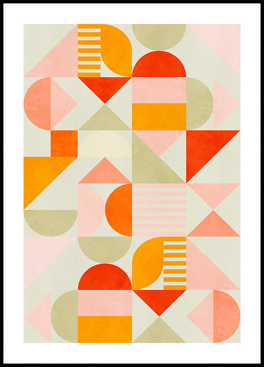 Bauhaus Fun Pastel Plakat