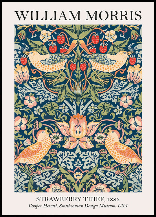 William Morris Strawberry Thief Plakat - Posterbox.dk