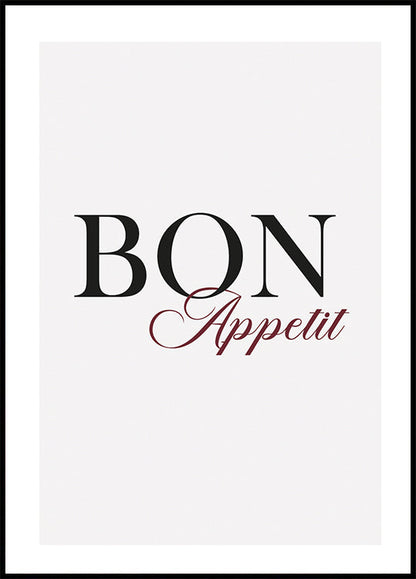 Bon Appetit Plakat