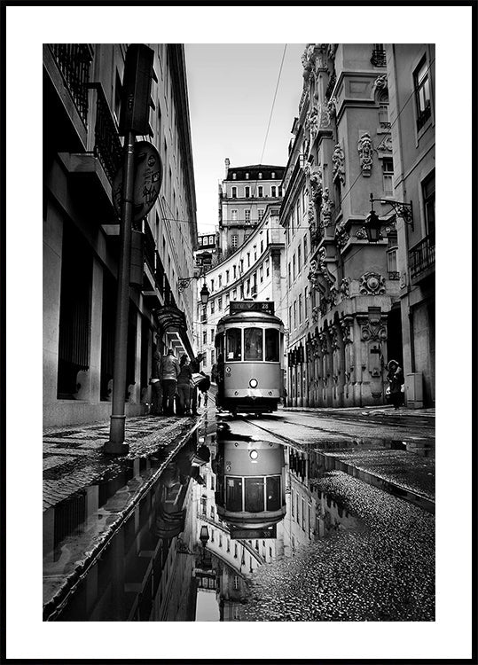 Rainy days in Lisbon Plakat